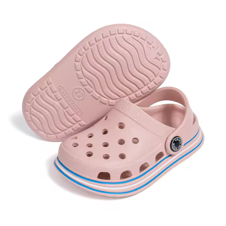 Zapatillas De Jardín Clásicas Para Niños EVA Antideslizantes Suela Suave Color Sólido Transpirables Pantuflas De Interiores Para Verano Unisex - 1