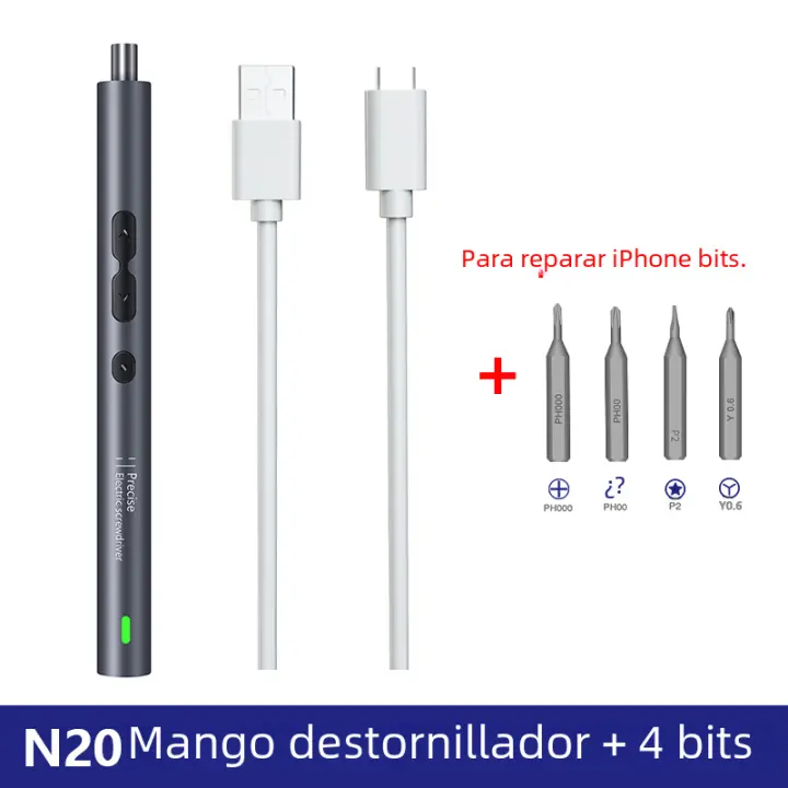 Conjunto De Destornilladores Eléctricos 6 En 1 Con Mango De Precisión Herramienta Portátil Recargable Para Reparación De Teléfonos Móviles Y Relojes - 1