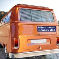 Pegatina De Coche Impermeable Para Ventanas Parabrisas Y Maletero De Vinilo Resistente Con Diseño De What Would Scooby Do Accesorios Exteriores Para Automóviles - details 2