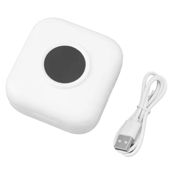 Impresora térmica portátil 1000mAh tipo C impresora de teléfono de bolsillo Bluetooth sin tinta para diario fotos notas W - 1