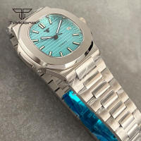Reloj Automático Tandorio Cuadrado 40mm Para Hombre Acero Inoxidable NH35 Multicolor Dial Cristal De Zafiro Fecha Luminoso Mecánico De Pulsera - details 20
