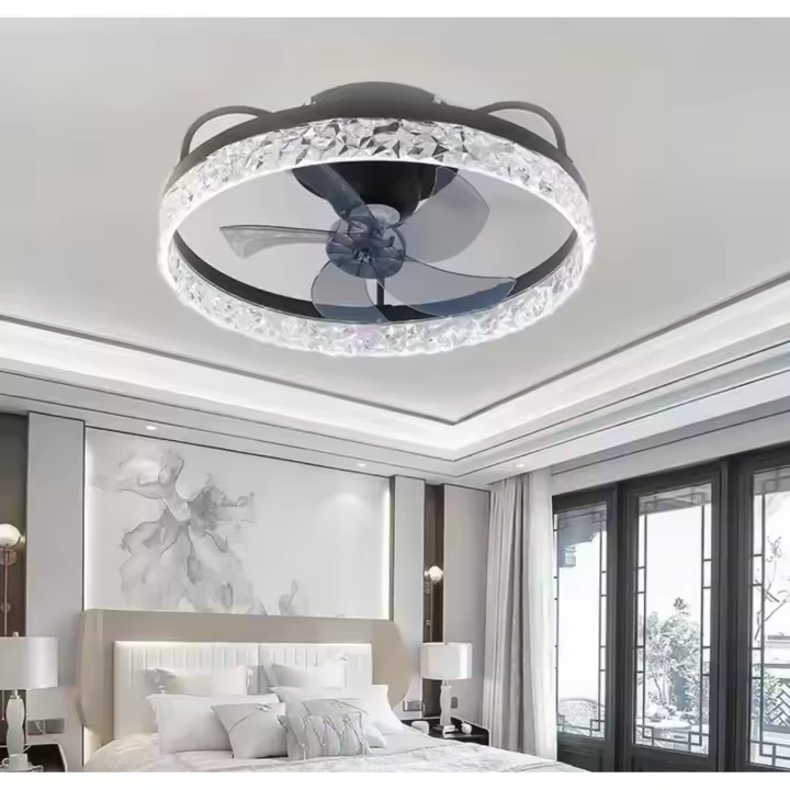 Ventilador Plafón LED 3000K-4000K-6000K Luz Regulable, 6 Velocidades de Aire y Aspas direccionables - 1
