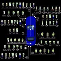 Bombilla LED De Señal De Giro S25 1156 BA15S P5W 1157 Bay15d Luz De Indicador Para Coche 4 Cara DRL CANBUS 12V DC Alta Brillo - details 7