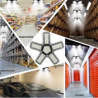 Lámpara De Techo LED Deformable 150W Para Garage 15000LM 6500K Base E27/E26 Iluminación Para Basements Almacén Y Workshop - details 8