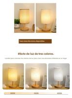 Lámpara De Mesa LED Estilo Chino Decorativo Luz Nocturna USB Desconectable Sombrilla De Tela Iluminación Para Dormitorio - details 5