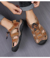 Sandalias De Cuero Genuino Para Hombre Zapatos De Agua Para Exterior Sandalias De Verano Para Hombre SNORW Casual Cómodo - details 5