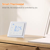 Termostato Inteligente 16A Para Calentamiento Por Piso Con Pantalla Táctil LED Control De Temperatura 85-265V Electrónico - details 9
