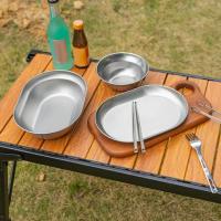 Juego De Comedor Portátil NOBANA Para Camping Con Utensilios Lustrados Fácil De Limpiar Accesorios De Cocina Para Exteriores - details 5