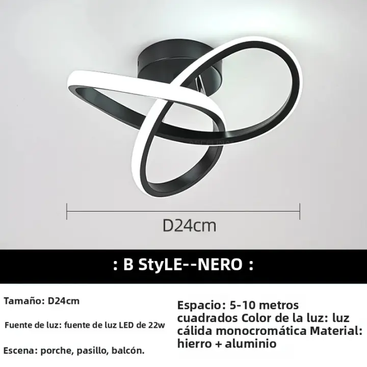 Luces De Pasillo LED Modernas Para Techo Iluminación Para Porche Dormitorio Sala De Estar Corredor Luz De Balcón Instalación Montada En Superficie - 1