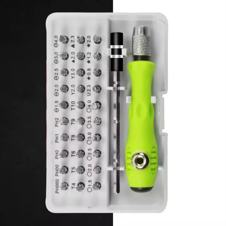 Juego De Destornilladores Combinados Multifuncionales 32 En 1 Portátil De Acero Cromo-Vanadio Magnético Para Mantenimiento Doméstico - 1