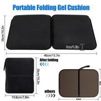 Cojín De Asiento Plegable Para Viajes Y Camping Alivio De Presión Para Sillas De Avión Y Estadios Material TPU Nylon - details 8