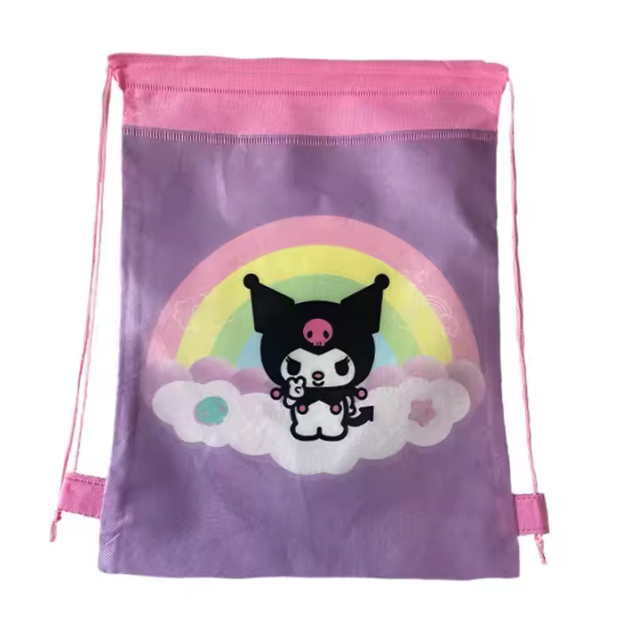 Mochila Grande De PU Creativa Con Estrella De Cinco Puntos Kuromi HelloKitty Japonesa Kawaii Estilo Dulce Para Chica Hot Y2k - 1
