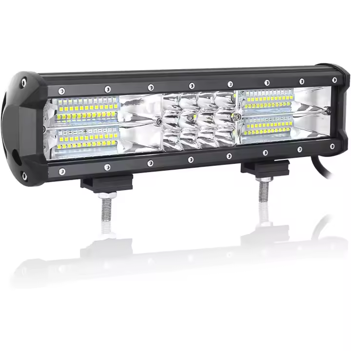 Barra de luz LED de 12 pulgadas y 180 W, haz combinado de inundación, luces de trabajo de 12 V y 24 V para camiones todoterreno 4x4, tractores, barcos, automóviles, vehículos todo terreno, UTV y SUV - 1