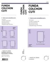 Almeritex 2000 Funda de colchón para cama -Cutí - Con Cremallera en L - cama de 90-105-135-150 - details 1