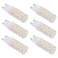 6 UNIDS 66LED G9 Bombilla 9W 85-265V Bombilla para lámpara de techo de 3 Colores Claros para el hogar - details 0