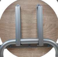 The Secret Home - Taburete Plegable de Cocina con Respaldo - Silla Plegable de Metal y Madera - details 2