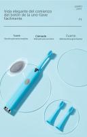 Tongwode Cepillo De Dientes Eléctrico Sonic IPX7 Impermeable Para Adultos Parejas Uso Doméstico Cerda Suave Reemplazable Con 6 Cabezas De Cepillo - details 9