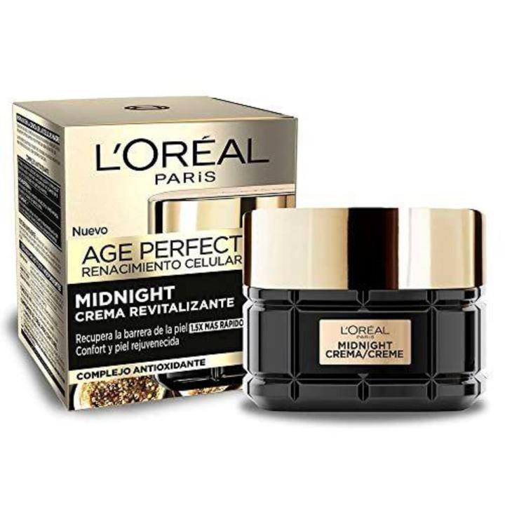 L’ORÉAL PARIS Age Perfect Renacimiento Celular Midnight crema facial de noche para piel madura tarro 50 ml / Unidad — oferta en Miravia