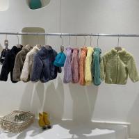 Chaqueta De Poliéster Rosa Para Niñas Con Cierre De Cremallera Y Colarín Invernal Térmica De Fleece Para Niños De 1 a 5 Años Ropa Infantil Outerwear Coreana Caliente - details 4