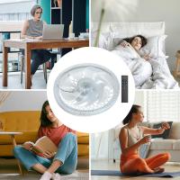 Luz de ventilador de enchufe con control remoto, ventilador de techo con Luz de Tornillo con Brillo regulable y temperatura de color para dormitorio, de estar, cocina de 12 pulgadas - details 2