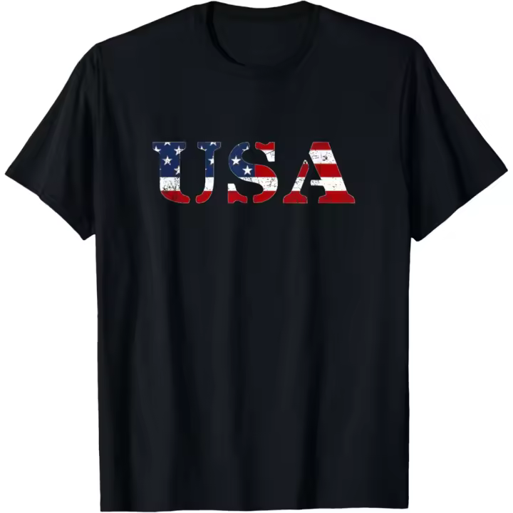 Camiseta de Manga Corta, 100% Algodón, Ropa Unisex para Hombres y Mujeres en 5 Tallas, Camiseta Negra, Cuello redondo con estampado. - 1