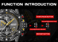 Reloj De Hombre MEGIR Moda Cronógrafo Cinta De Cuero Casual Resistantes Al Agua Reloj De Pulsera De Cuarzo Para Deporte Y Uso Diario - details 6