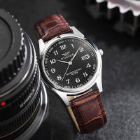 Reloj De Lujo Para Hombre Nueva Moda Correa De Cuero Montre De Luxe Homme Marcador De Numeros Arabe Movimiento Cuarzo Reloj De Pulsera Casual - details 6