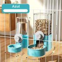 Nueva Tepy Alimentador Y Dispensador De Agua Automático Para Mascotas Colgante Set Con Contenedor Y Cuenco Para Cages Color Gris - details 6