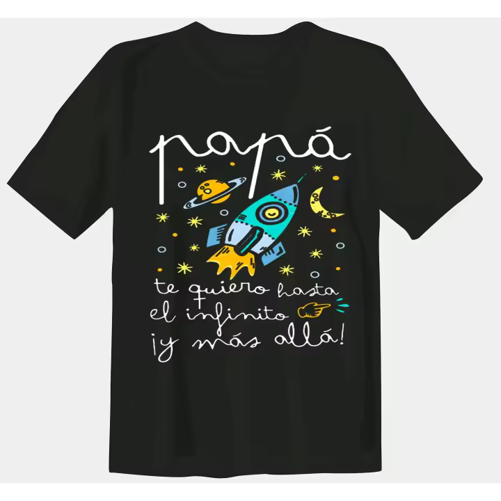 Camiseta para el Día del Padre de manga corta 100% algodón  - Estilo único para el mejor papá - Regalo perfecto con diseño exclusivo ¡Disponible ya en Miravia! - 1