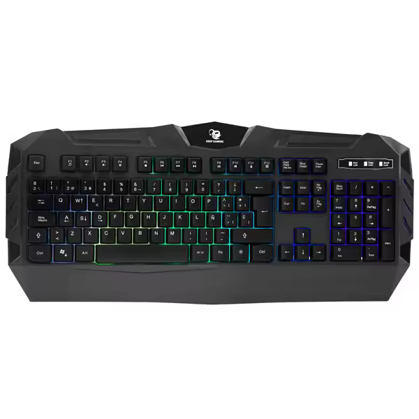 TECLADO COOLBOX DEEPCOLORKEY GAMING NEGRO RGB - 1
