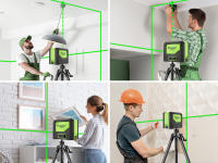 Nivel Laser Huepar 9211G Con Líneas Verdes Y Puntos Profesionales 180 Grados Auto-Nivelado Herramientas De Diagnóstico De 2 Líneas Y 2 Puntos - details 5