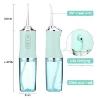 Irrigador Oral Portátil Flosser De Agua Dental Recargable USB Con 4 Tiras De Jetable 220ml 3 Modos IPX7 1400rpm Para Adultos - details 6