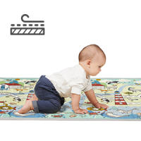 Kinderkraft MATTY 2 Alfombra de Juegos, Tapete de Espuma, Revestimiento Antideslizante, Reversible doble cara, Material no tóxico - details 3