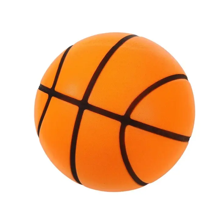 Baloncesto Silencioso Tamaño 7 (29.5") Con Huellas En Espuma Sin Aire Para Entrenamiento Interior Bounce Mudo - 1