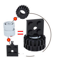 Bloques De Construcción DIY Para Niños Pequeños Accesorios De Ladrillo Para Puertas Ventanas Y Coches Material De Plástico Adecuado Para Edad 6-12 Años - details 0