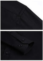 Camisa Clásica Para Hombres Tallas Grandes 6XL 7XL 8XL Blanco Manga Larga Estilo Trabajo Y Casual Sólido De Cuello Cuadrado - details 10