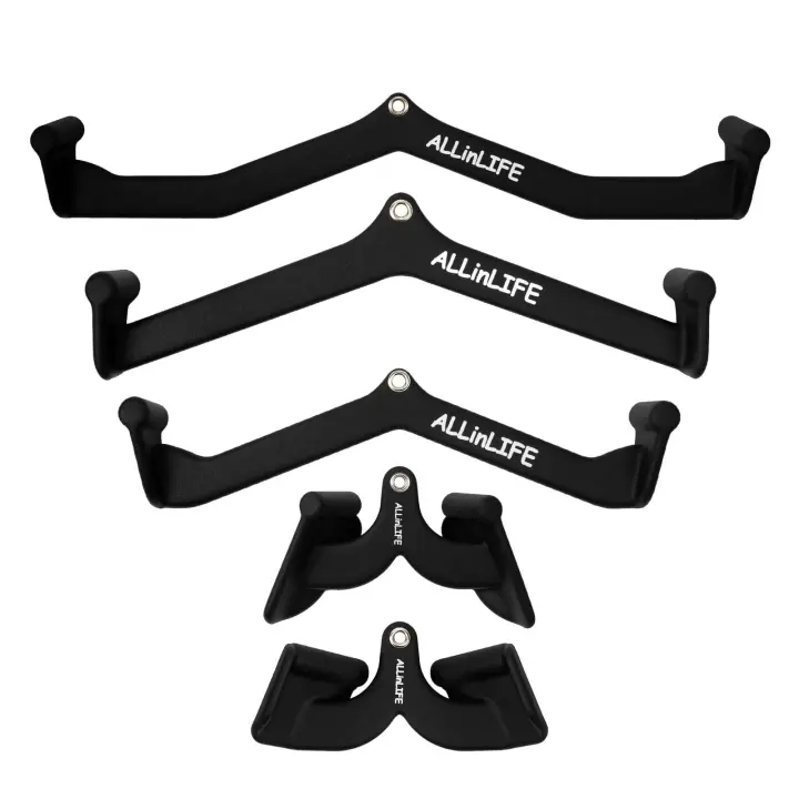 ALLINLIFE Power Bar Lat Pull Down Bar Attachments, Accesorio de Gimnasio, Fitness, Tríceps, Espalda, Hombros，Perchas para accesorios - 1