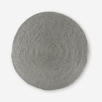 ALFOMBRA YUTE REDONDA GRIS Ø140 CM -  Linea Paralela - details 0