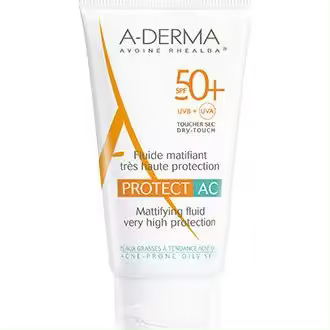 A-Derma Crema Fotoprotectora Matificante Spf50 Para Pieles Grasas 40Ml - 1