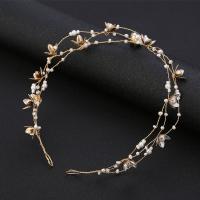 Diadema De Boda Elegante Con Flores Hechas a Mano Y Cuentas Adorno De Cabello Para Mujer Joyería Pequeña De Princesa Accesorios De Novia Decoración De Trenzado De Planta - details 8