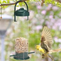 Comederos para Pájaros a prueba de ardillas, comedores de Malla metálica para Exterior, decoración de Jardín al Aire Libre - details 1