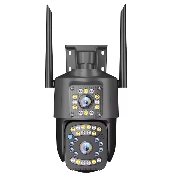Camera Cámara con tarjeta Sim 4G, 4K, 8MP, lente Dual, cámara IP PTZ for exteriores, visión nocturna inteligente, protección de seguridad, cámara domo CCTV inalámbrica  del hogar IP CCTV cámara de Seguranca - 1