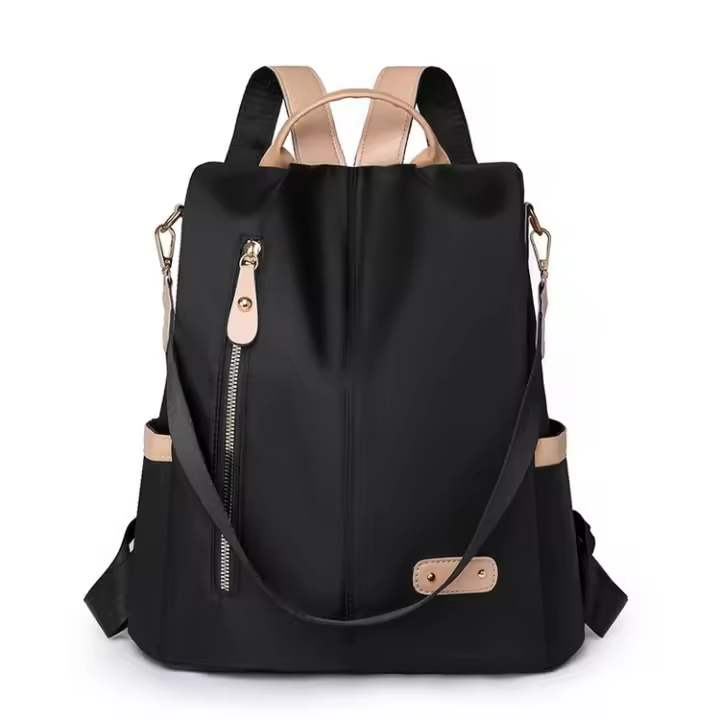 Nueva Mochila Antirrobo Para Mujer De Tela Oxford Gran Capacidad Versátil Y Sencilla Bolso De Viaje Con Sistema De Almohadillas De Aire - 1