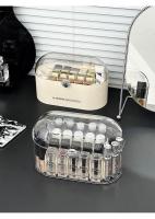 Organizador De Labiales Acrílico Con 20 Slots Y Tapa Caja De Almacenamiento Para Maquillaje Resistente Al Polvo Giratorio Para Cosméticos - details 6
