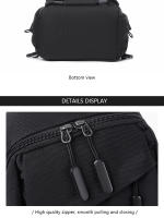 Bolsa De Pecho Casual Impermeable De Negocios Oxford Unisex Gran Capacidad Estilo Casual Decoración Sin Nada Cierre De Cremallera - details 25