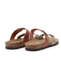 INTER-BIOS 7212 KAKI Sandalias Anatómicas mujer 35959 25V BIO DEDO DOS HEBILLAS KAKI-TEJA-BEIGE - details 1