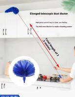 Aspirador De Techo Y Polvo Retráctil 2.5 M 3 Piezas Escoba De Araña Para Limpieza Del Techo Y Paredes Microfibra - details 0