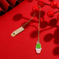 Marcador De Páginas Lindo Y Sencillo En Forma De Fresa Y Cereza Con Clip De Perro Suministros De Papelería Para Lectores Regalos Para Libros - details 6