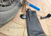 Kit De Elevación Portátil Para Motocicleta En Acero Inoxidable Rueda De Aro Para Limpieza Y Ajuste De Cadena De Coche Estructura De Elevación Y Bajada Rápida - details 5