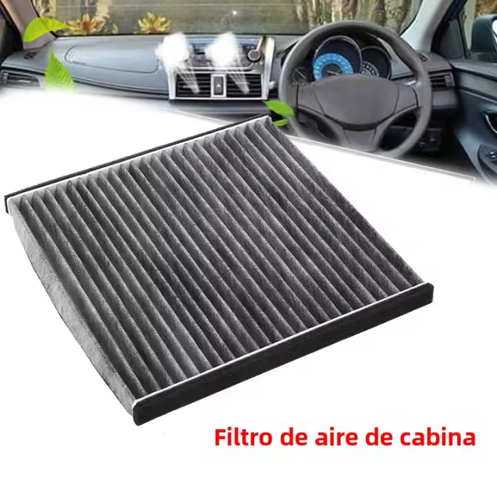 Filtro De Aire Para Coche De Tela No Tejida Activada Carbono 87139-33010 218x215x16mm Compatible Con Toyota Lexus RX330 GX470 ES330 Parte De Desgaste - 1
